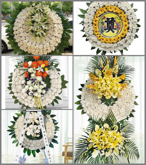 山东青岛胶州市里岔镇沙南庄村花圈速递